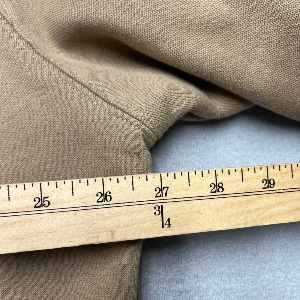 Fear of God Essentials Hoodie Mens XL‎ Tan Harvest Logo Pullover Streetwear FOG